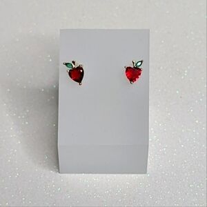 Strawberry Fruit Red Stud Earrings